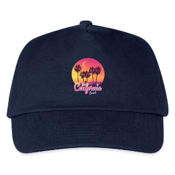 California Beach Sunset - Kids’ Baseball Cap - navy - Front