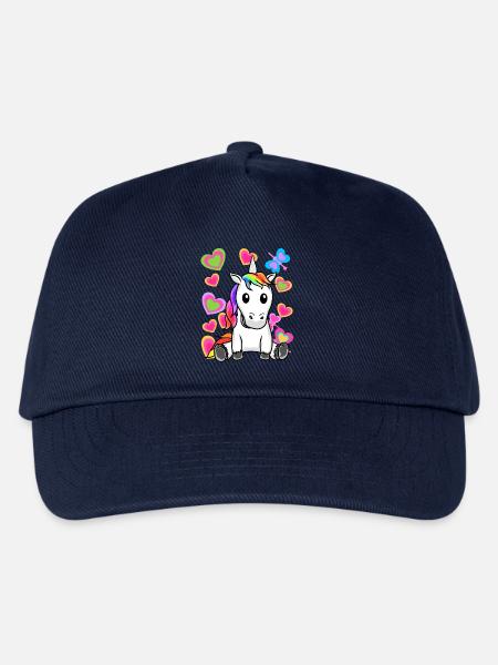 Einhorn Einhörner Kinder Kind - Kinder Basecap - Navy