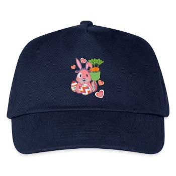 Easter Easter Bunny Easter Eggs Retro Kids Eggs Bunny - Kids’ Baseball Cap - navy - Front