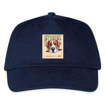 Pet Lover's – Colorful Homage to Animal Love - Kids’ Baseball Cap - navy - Front