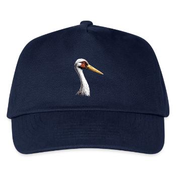 Storch Liebhaber Weißstorch Riesenstorch Störche - Kinder Basecap - Navy - Vorne