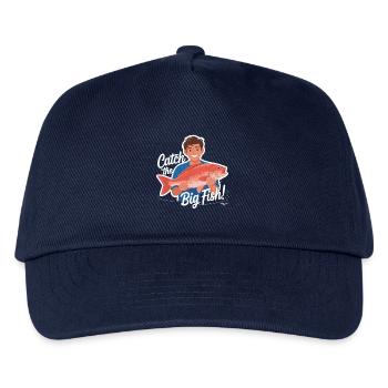 FANGEN SIE DIE GROSSEN FISCHE - Kinder Basecap - Navy - Vorne