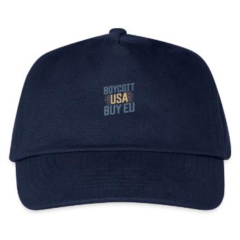 Pro-Europe Boycott USA Buy EU - Kids’ Baseball Cap - navy - Front