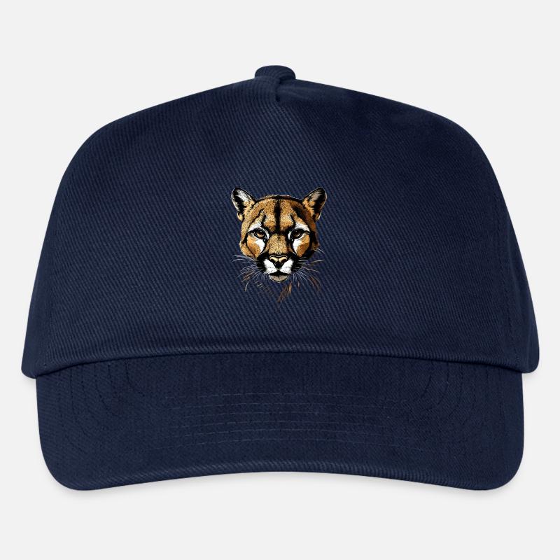 Panther Leopard Raubkatze Süße Großkatze Katzen - Kinder Basecap - Navy