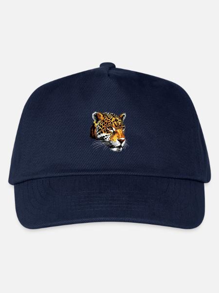 Jaguar Raubkatze Panther Wilde Katze Süßer Jaguar - Kinder Basecap - Navy