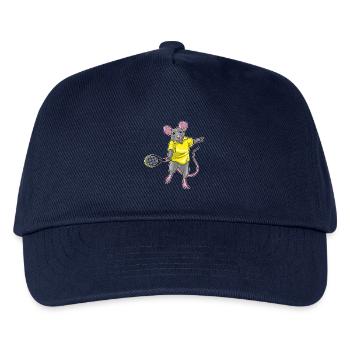 Rat Tennis Tennis Racket - Kids’ Baseball Cap - navy - Front