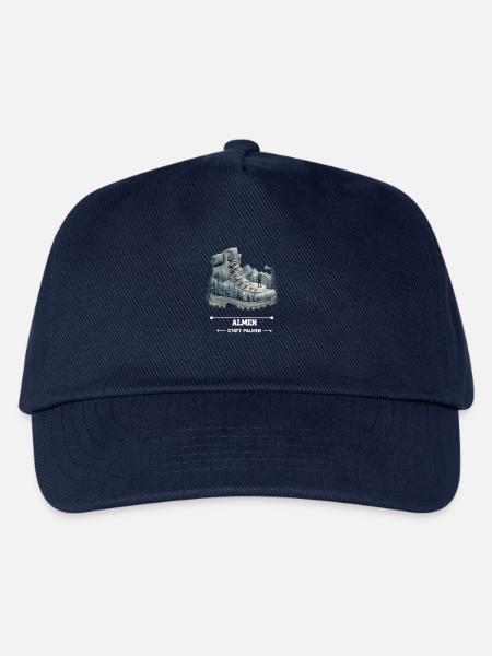 Almen statt Palmen lustiges Wandern Bergsteigen - Kinder Basecap - Navy