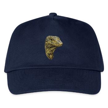 Monitor lizard, reptile, Komodo dragon, banded monitor lizard, lizard - Kids’ Baseball Cap - navy - Front