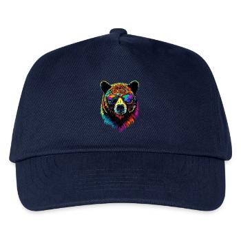 Brown Bear, Grizzly Bear, Bear Brothers, Forest, Wild Bears - Kids’ Baseball Cap - navy - Front
