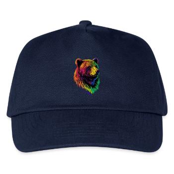 Brown Bear, Grizzly Bear, Bear Brothers, Forest, Wild Bears - Kids’ Baseball Cap - navy - Front