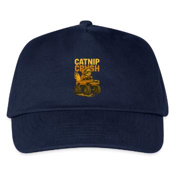 Monstertruck Katze - Kinder Basecap - Navy - Vorne
