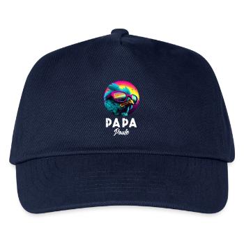 Papa Poule: Humor und Zärtlichkeit für den Superpapa - Kinder Basecap - Navy - Vorne