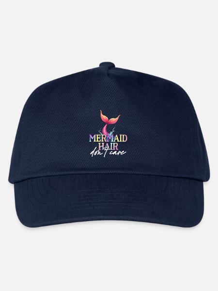 Meerjungfrau Mermaid Hair Don't Care - Kinder Basecap - Navy