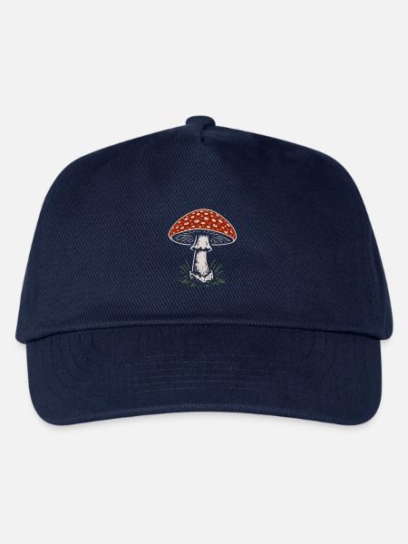 Fliegenpilz - Pilze - Spruch - Kinder Basecap - Navy