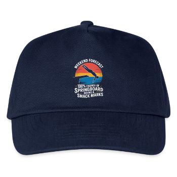 Kunstspringen Turmspringer Sprungbrett - Kinder Basecap - Navy - Vorne