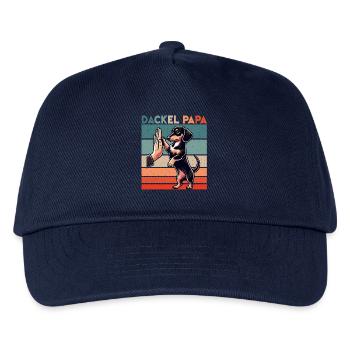 Dachshund Dad Dog Motif Funny Father's Day Teckel - Kids’ Baseball Cap - navy - Front