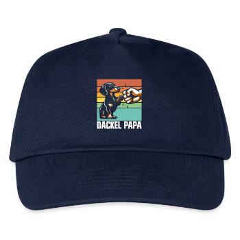 Dachshund Dad Dog Motif Funny Father's Day Teckel - Kids’ Baseball Cap - navy - Front