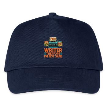 Screenwriter I'm A Writer Therefore I'm Book Lover - Kinder Basecap - Navy - Vorne