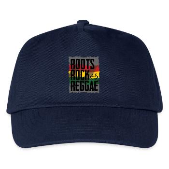 Roots Rock Reggae Design - Kids’ Baseball Cap - navy - Front