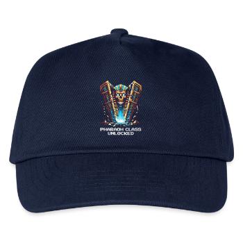 Pharao-Klasse freigeschaltet | Ägypten, RPG - Kinder Basecap - Navy - Vorne