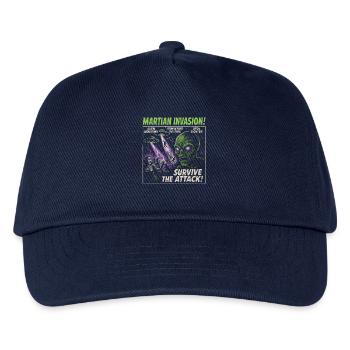 Mars Invasion Alien Movie Poster Halloween - Kids’ Baseball Cap - navy - Front