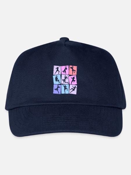 Klettern Berge Kletterer Bouldern Damen Mädchen - Kinder Basecap - Navy