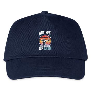 Bogenschießen Design für Bogenschütze und Parcours - Kinder Basecap - Navy - Vorne