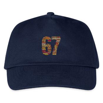 Thanksgiving 67 Meme – Gen Alpha Slang - Kinder Basecap - Navy - Vorne
