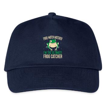 Frog Catcher Frog Match Matcher Frog - Kids’ Baseball Cap - navy - Front