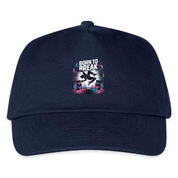 Streetdance Beat – Urban DJ Musik Design - Kinder Basecap - Navy - Vorne