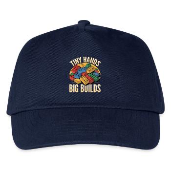 Building Blocks Kids Brick Builder - Kinder Basecap - Navy - Vorne