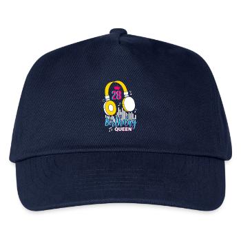 Birthday Queen 28. Geburtstag - Kinder Basecap - Navy - Vorne