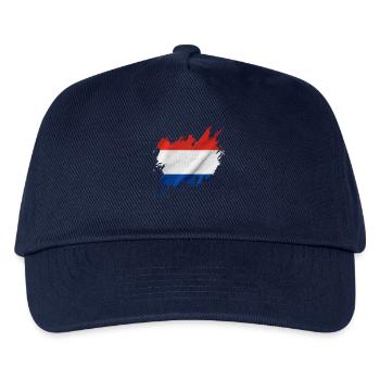 Holland flag, torn style - Kids’ Baseball Cap - navy - Front