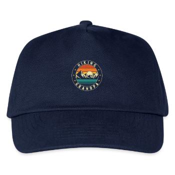 Wandern Opa Lustiger Trekker Bergweg - Kinder Basecap - Navy - Vorne
