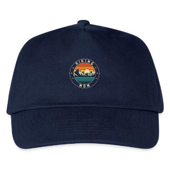 Wandern Mama Outdoor Trekker Bergweg - Kinder Basecap - Navy - Vorne