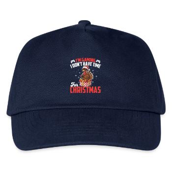 I'm Gaming I Don't Have Time For Christmas Gamer  - Kids’ Baseball Cap - navy - Front
