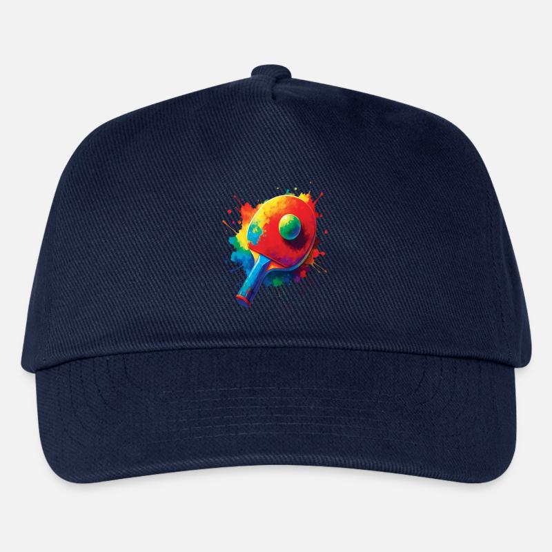 Tennis de Table – Design Sport Ping-Pong Splash - Kinder Basecap - Navy