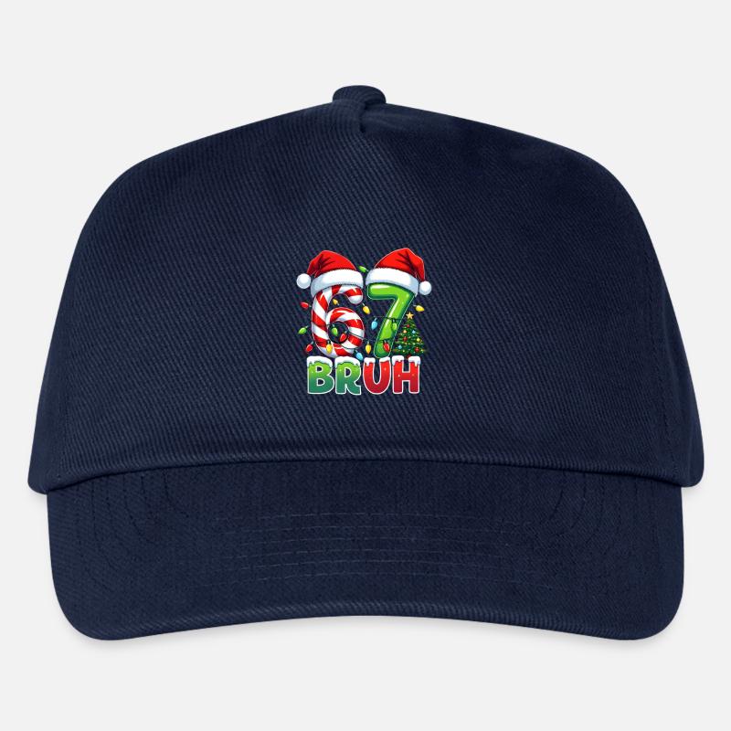 Bruh 67 Zuckerstangen Weihnachtsdesign - Kinder Basecap - Navy