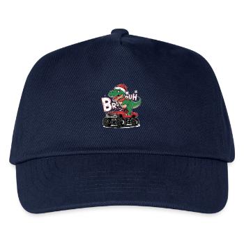 Brew Christmas Dinosaur T Rex With - Kids’ Baseball Cap - navy - Front