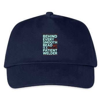 Welder Behind Every Smooth Bead Steel Welding - Kids’ Baseball Cap - navy - Front