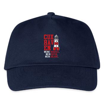 CUXHAVEN MEINE NORDSEE MEIN HAFEN MEIN URLAUB - Kinder Basecap - Navy - Vorne