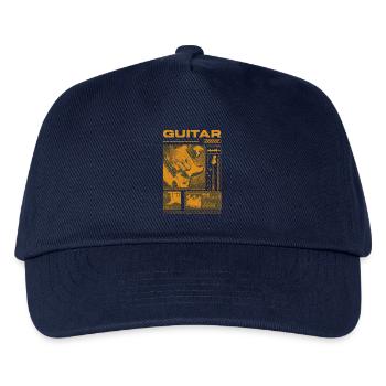 Gitarrist, Rockgitarrist, Streetwear-Musiker - Kinder Basecap - Navy - Vorne