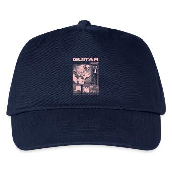 Gitarrist, Rockgitarrist, Streetwear-Musiker - Kinder Basecap - Navy - Vorne