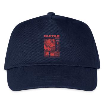 Gitarrist, Rockgitarrist, Streetwear-Musiker - Kinder Basecap - Navy - Vorne