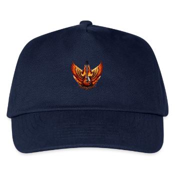 Flaming Angels and Guitar Rock Angels - Kids’ Baseball Cap - navy - Front