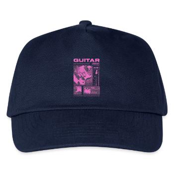 Gitarrist, Rockgitarrist, Streetwear-Musiker - Kinder Basecap - Navy - Vorne