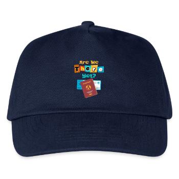 Lustiges Reisende Weltreisende Kurztrip Geschenk - Kinder Basecap - Navy - Vorne
