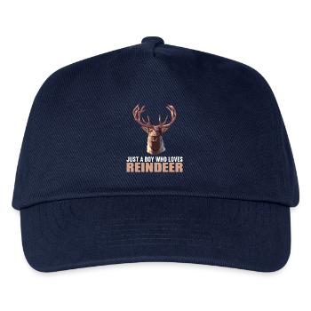 Rentiere Rentier - Kinder Basecap - Navy - Vorne