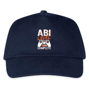 Abi 2026 Abitur Gymnasium Abschluss Abiturient - Kinder Basecap - Navy - Vorne