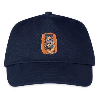 Nur noch ein Pack, ich schwöre, Sammelkarten-Süchtiger - Kinder Basecap - Navy - Vorne